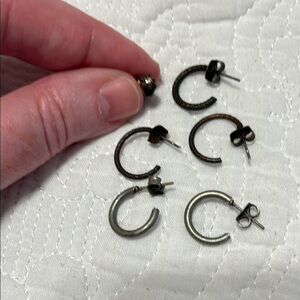 Three mismatch earring sets